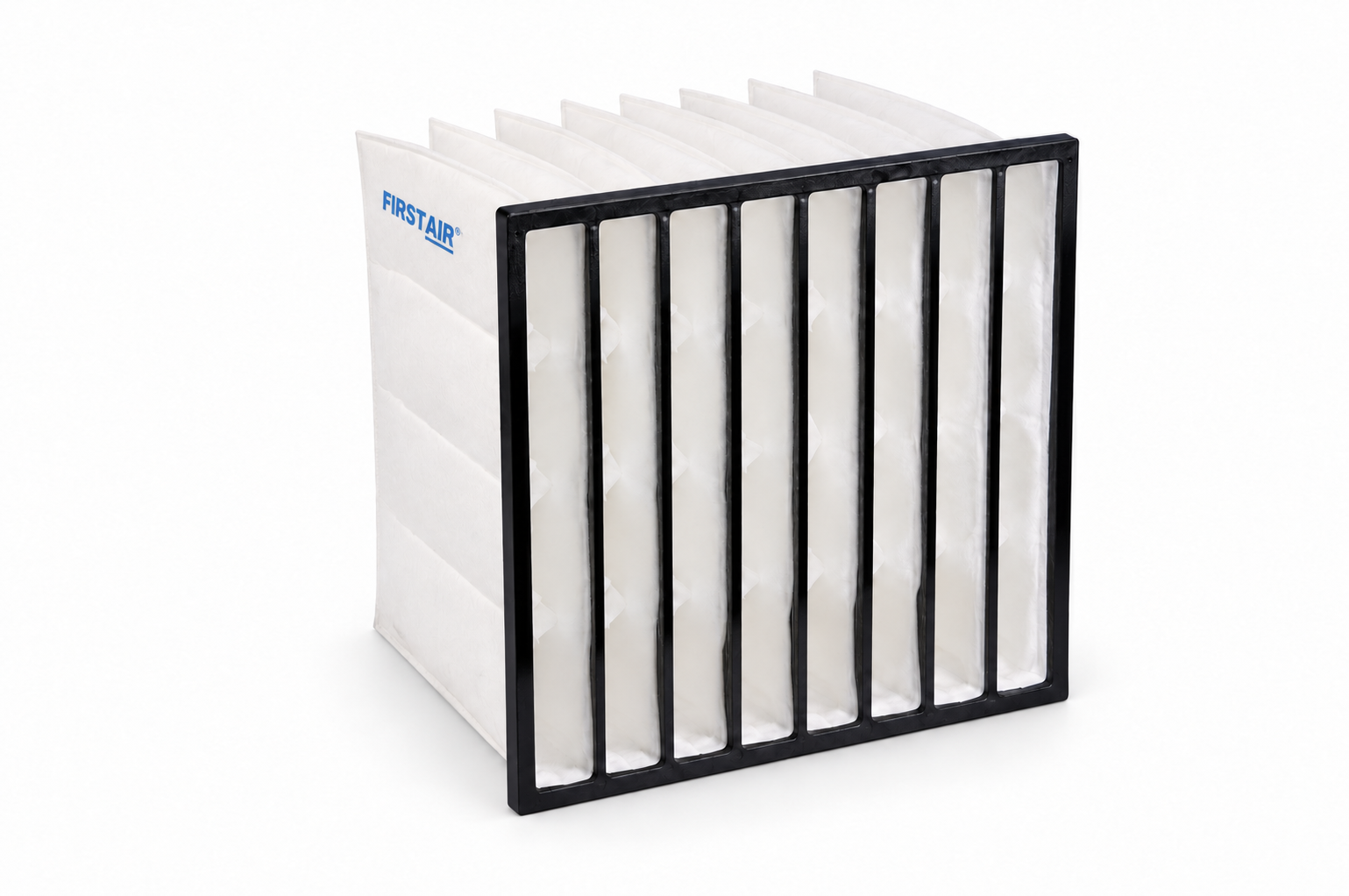 FIRSTAIR RTL-F6 eight-pocket rigid filter with black header and original FIRSTAIR branding