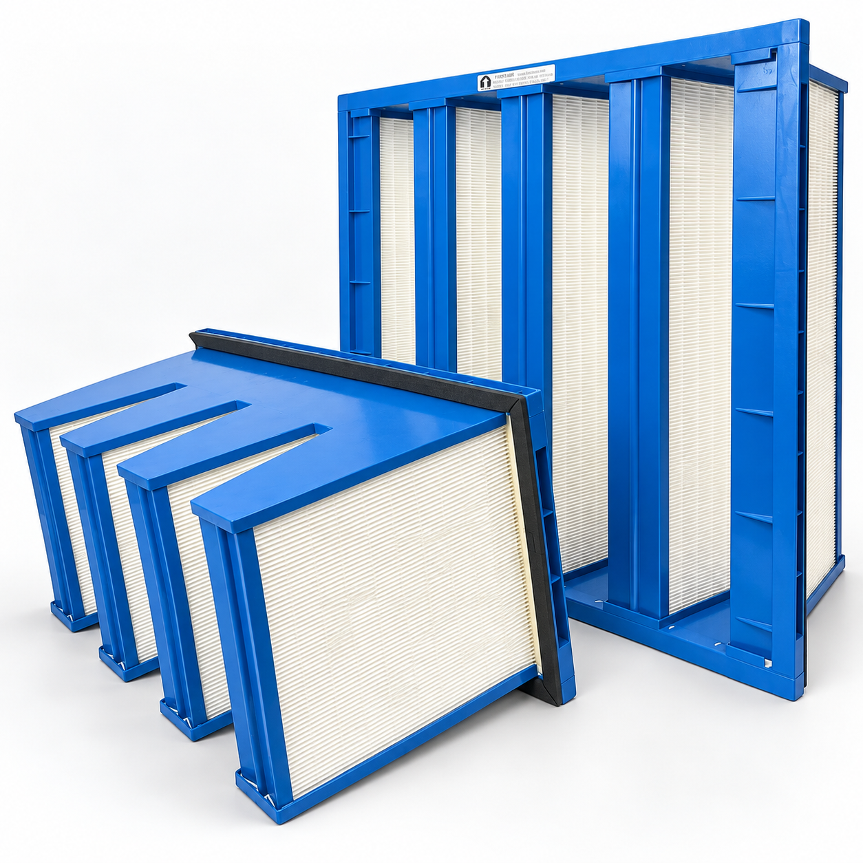 V-bank mini-pleat filter